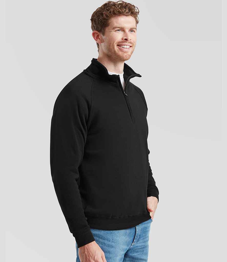Fruit of the Loom Classic Zip Neck Sweatshirt - PenCarrie